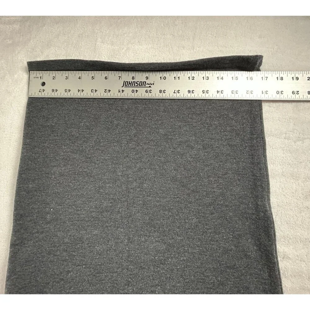 Cabi Gray Knit Pencil Skirt Large Nylon & Spandex